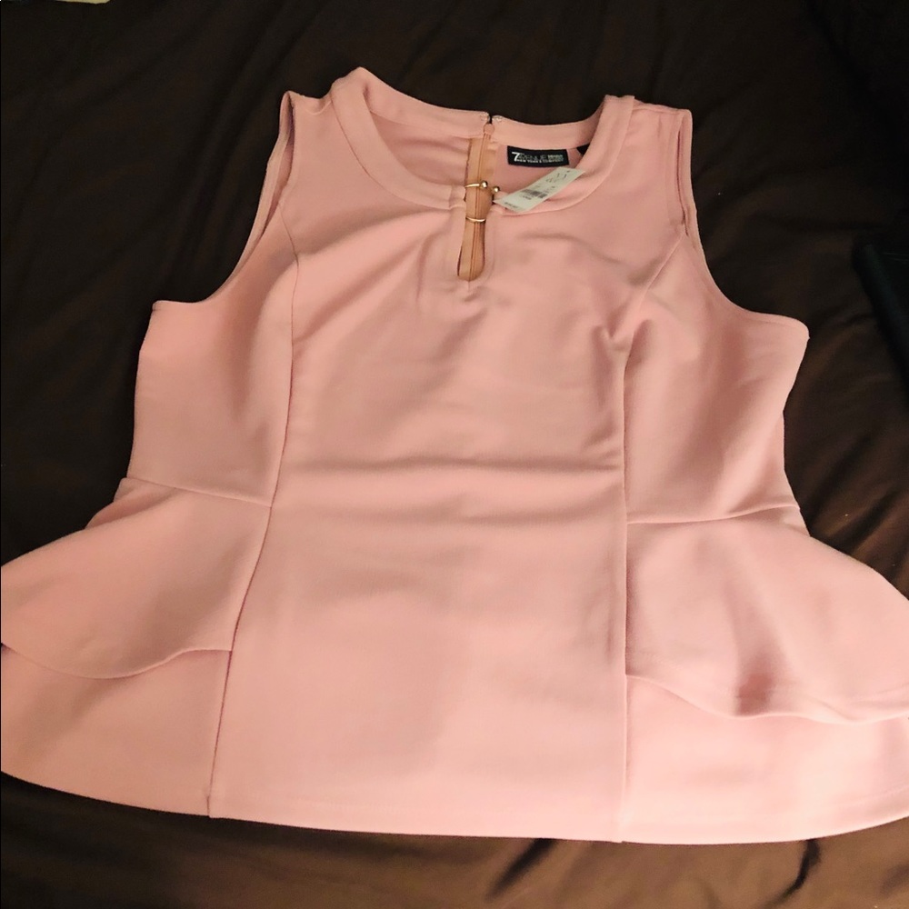 Beautiful Blush Poplin Top